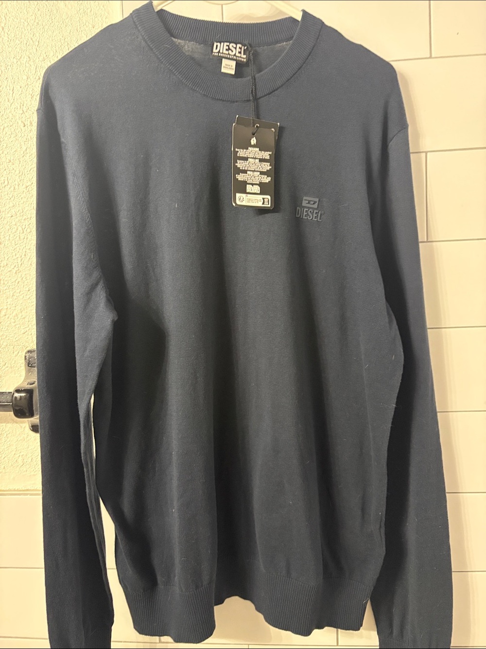 Diesel Men's Dark Blue Crewneck Sweatshirt